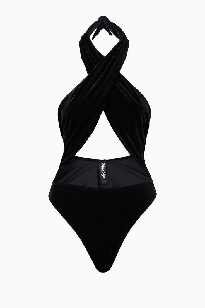 

Italian Stallion One-piece Swimsuit, Black