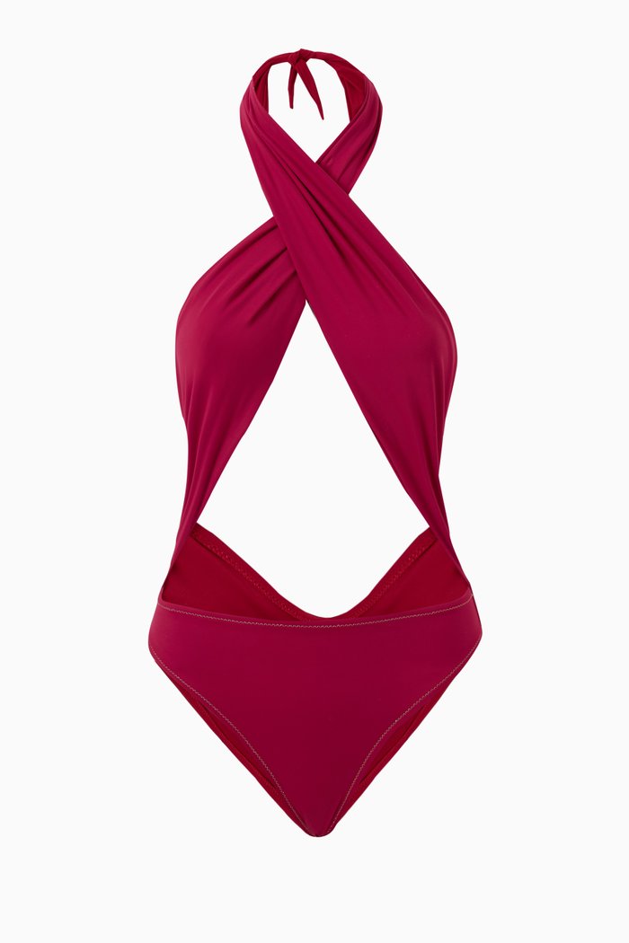 

Italian Stallion One-piece Swimsuit, Red