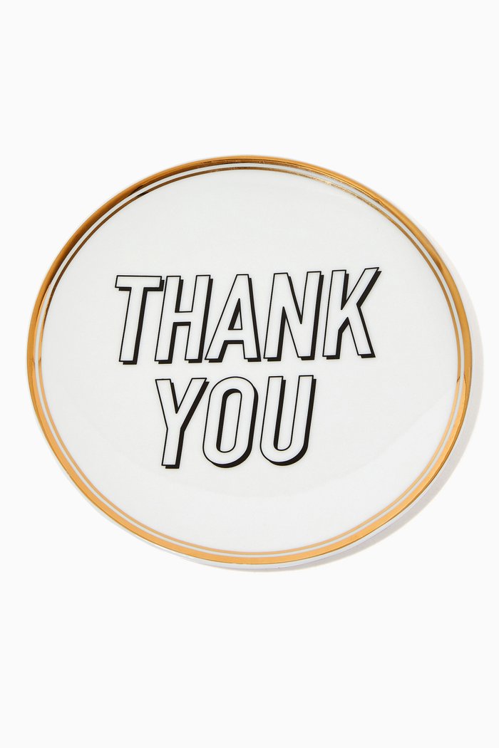 

Thank You Plate, Multicolour