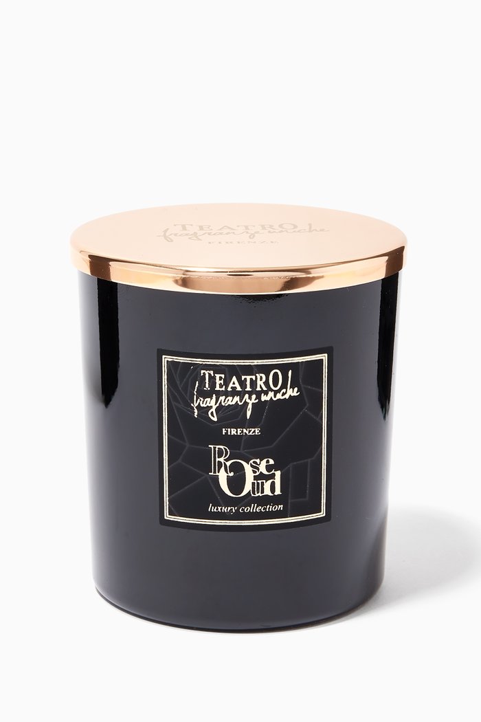 

Rose Oud Candle, 180g, Multicolour