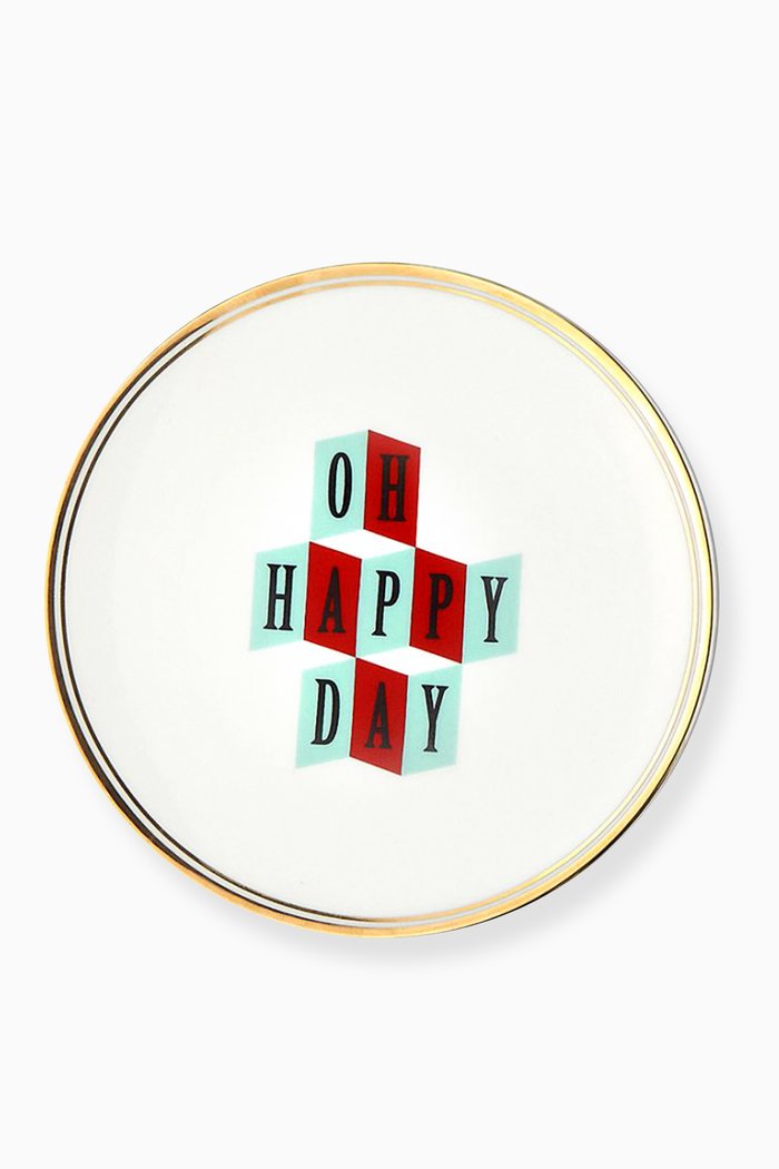 

Oh Happy Day Plate, Multicolour