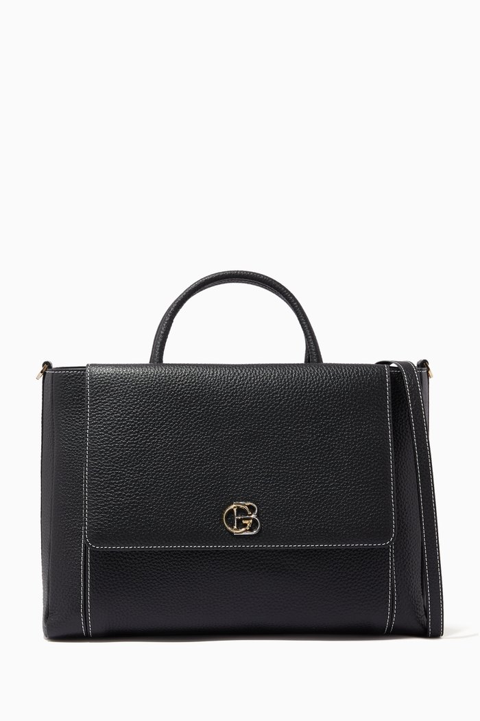 

Helena Tote Bag in Leather, Black