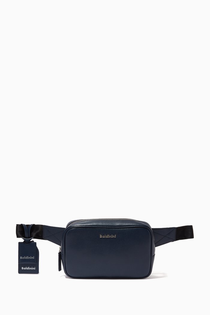 

Waist Bag in Leather, Blue