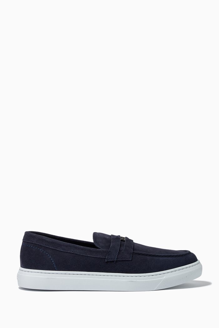 

Penny Loafers in Leather, Blue