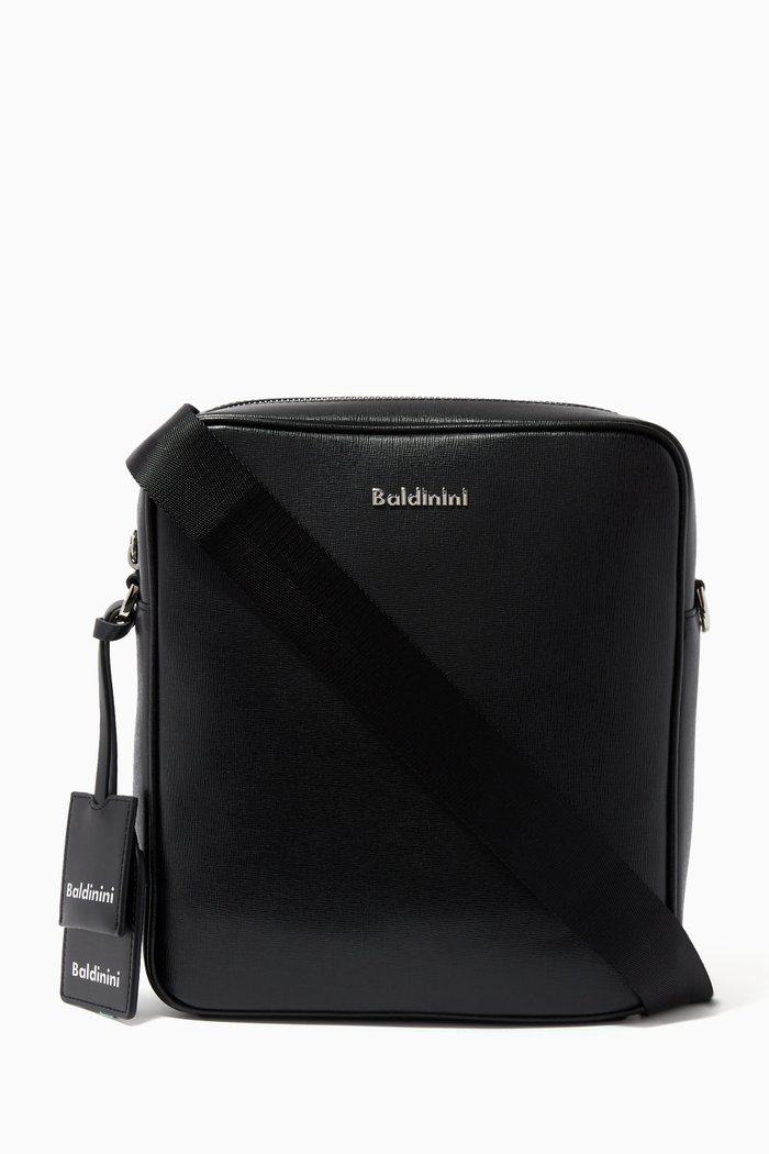 

Crossbody Bag in Leather, Black