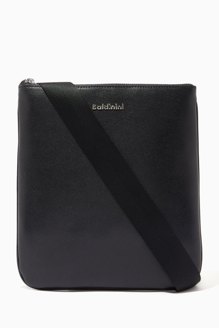 

Crossbody Bag in Leather, Black