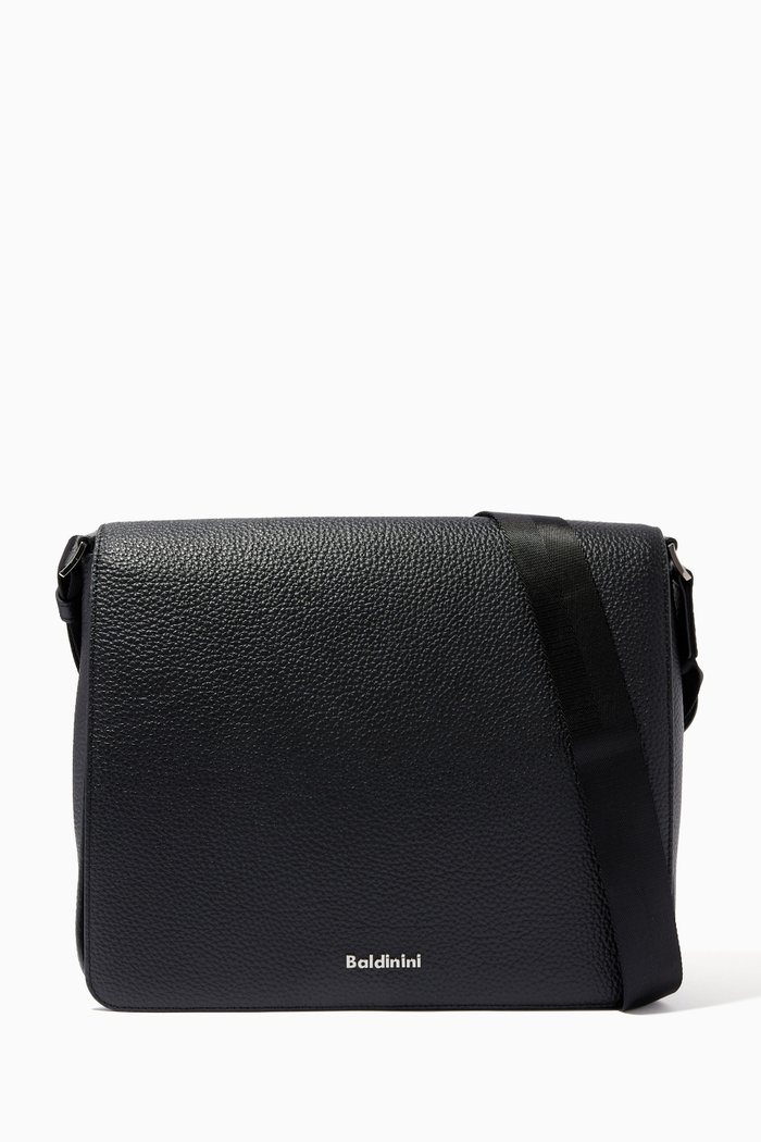 

Crossbody Bag in Calf Leather, Black