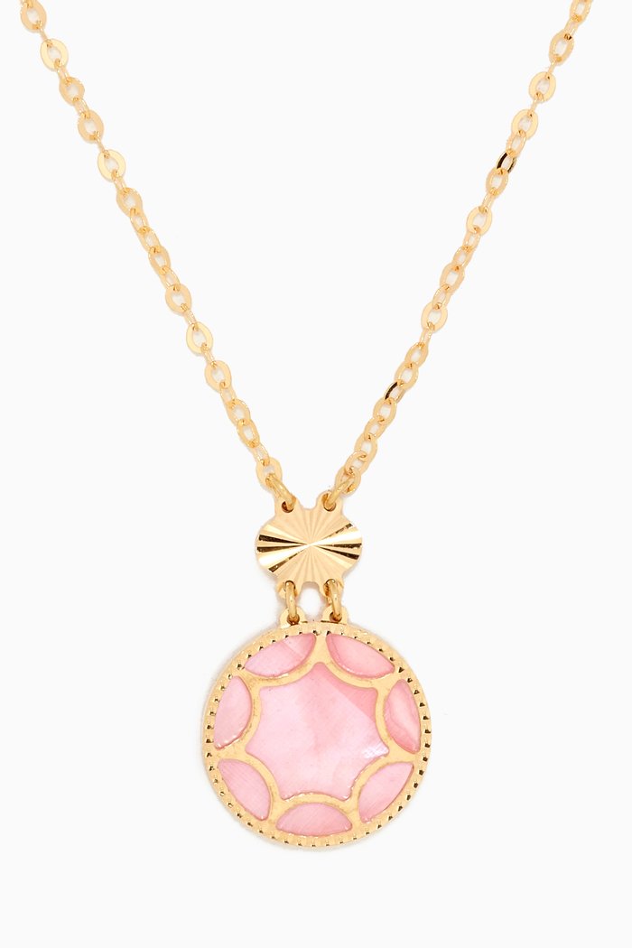 

Amelia Roma Mother of Pearl Necklace in 18kt Yellow Gold