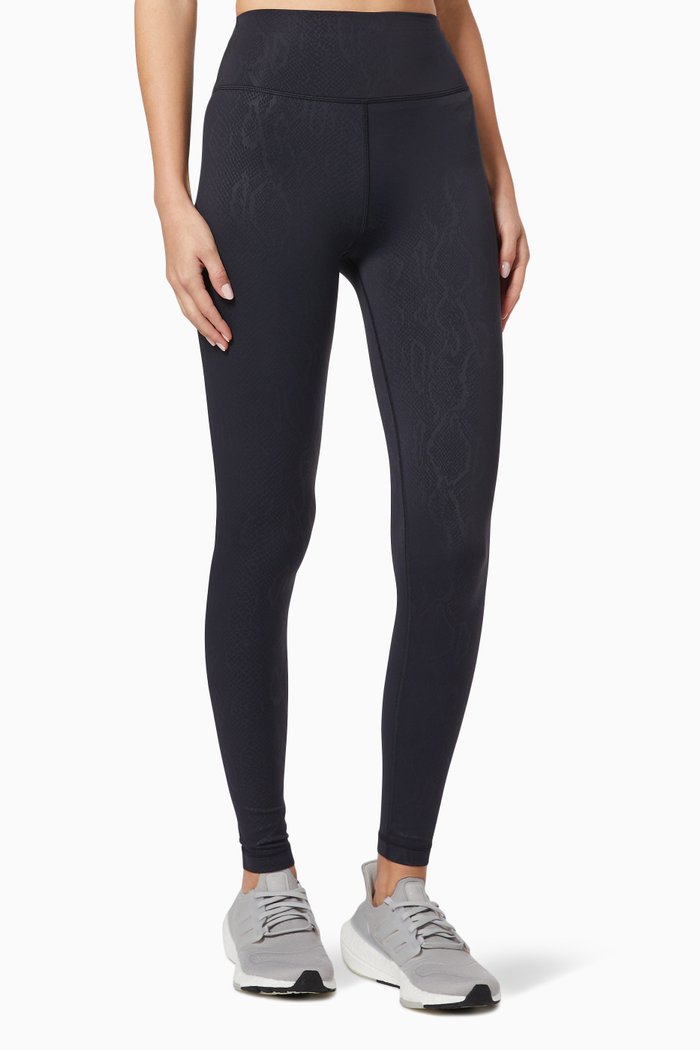 

Untamed Snake Print Leggings in Nylon, Black
