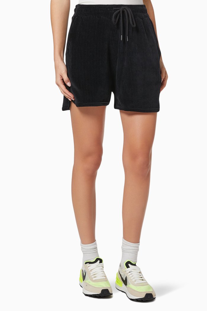 

The Feels Shorts in Velour, Black