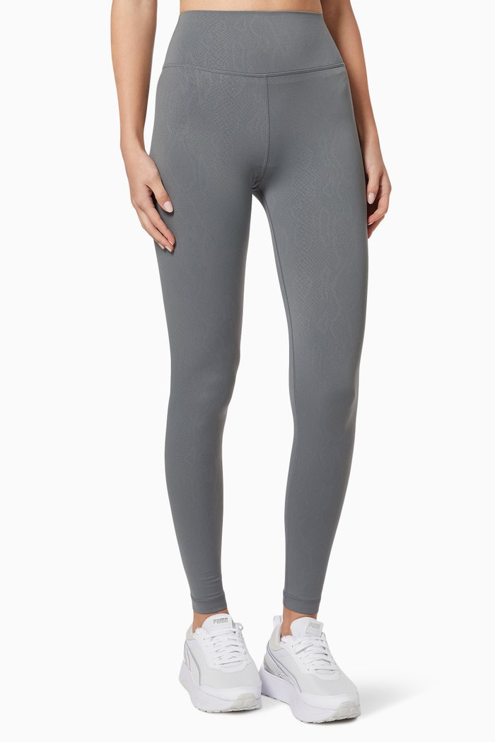 

Untamed Snake Print Leggings in Nylon, Grey