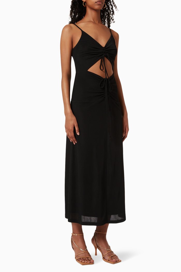

Illusions Midi Dress, Black