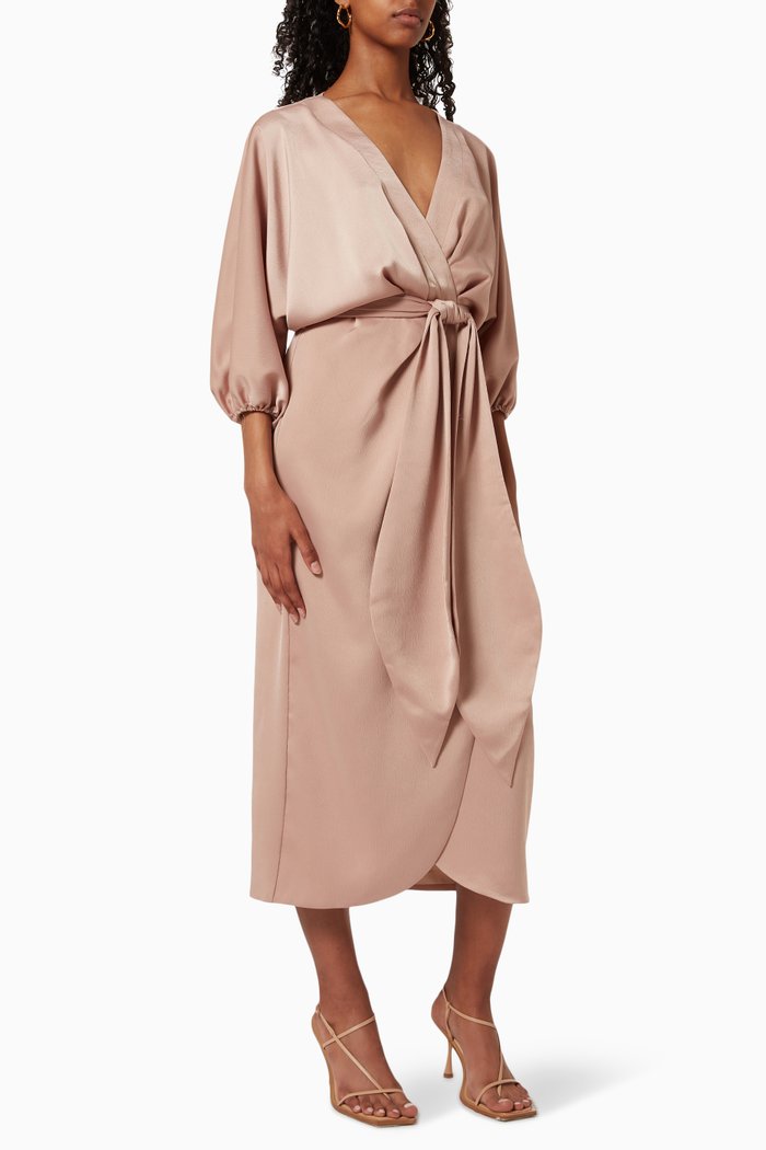 

Seclusion Midi Dress, Pink