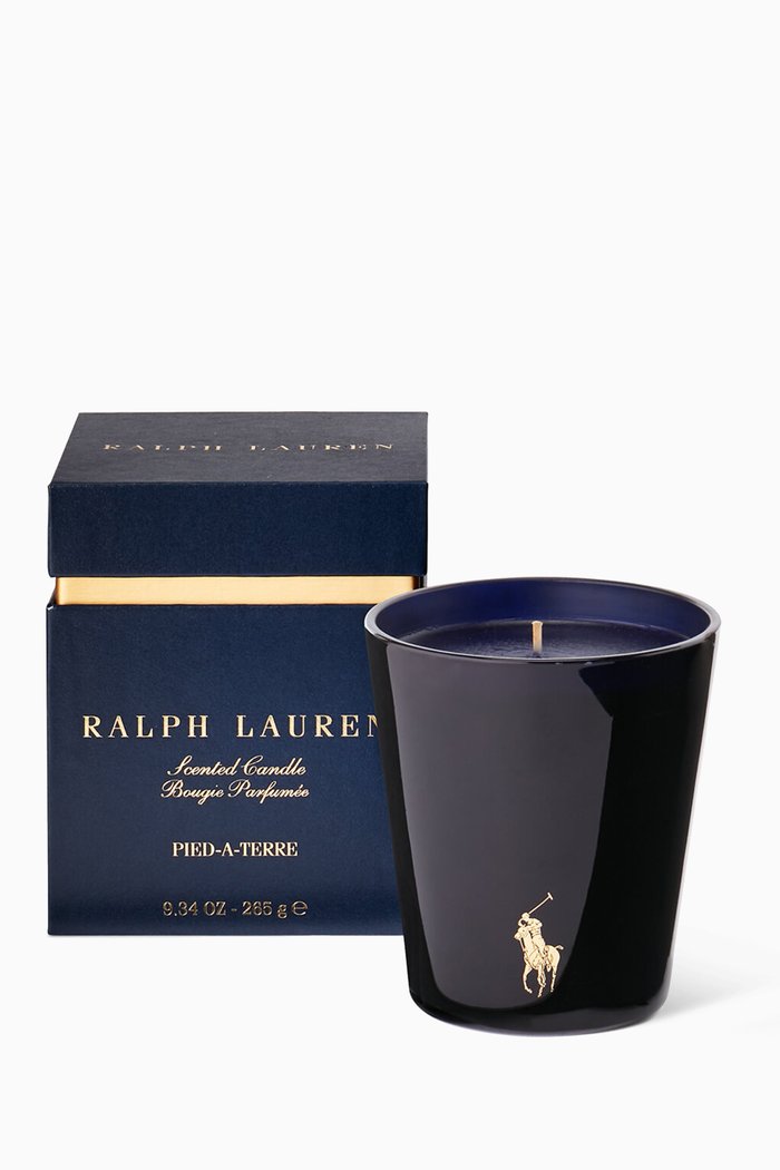 

Pied a Terre Single Wick Candle, Blue