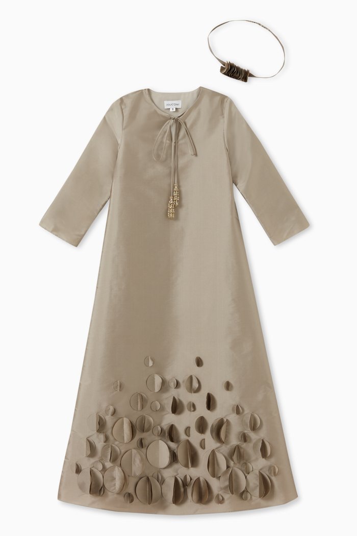 Topaz Mini Kaftan, Neutral
