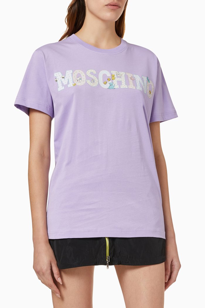 Circus Logo T-shirt in Organic Cotton Jersey, Purple