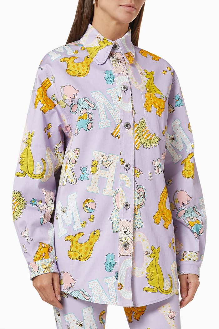 

Circus Logo Shirt in Gabardine, Purple