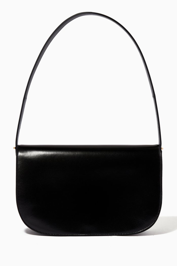 

Marion Shoulder Bag in Leather, Black