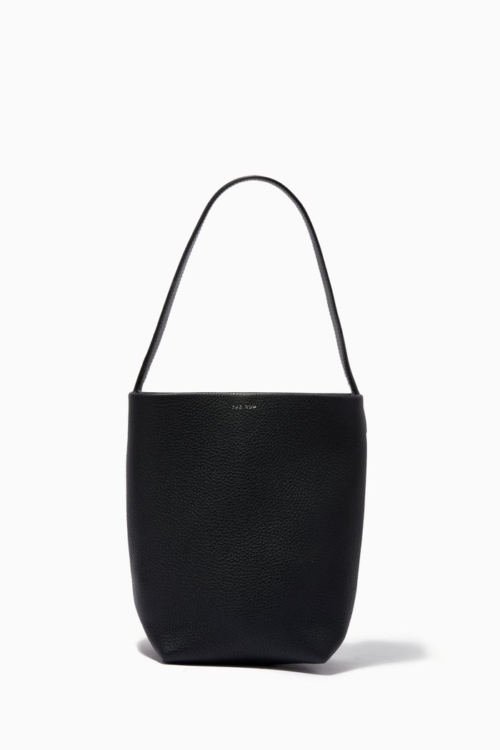 

N/S Park Small Tote Bag in Leather, Black