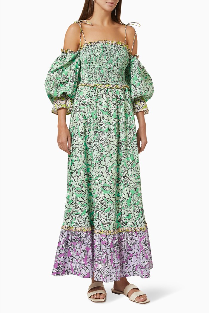

Lurleen Dress in Cotton, Multicolour