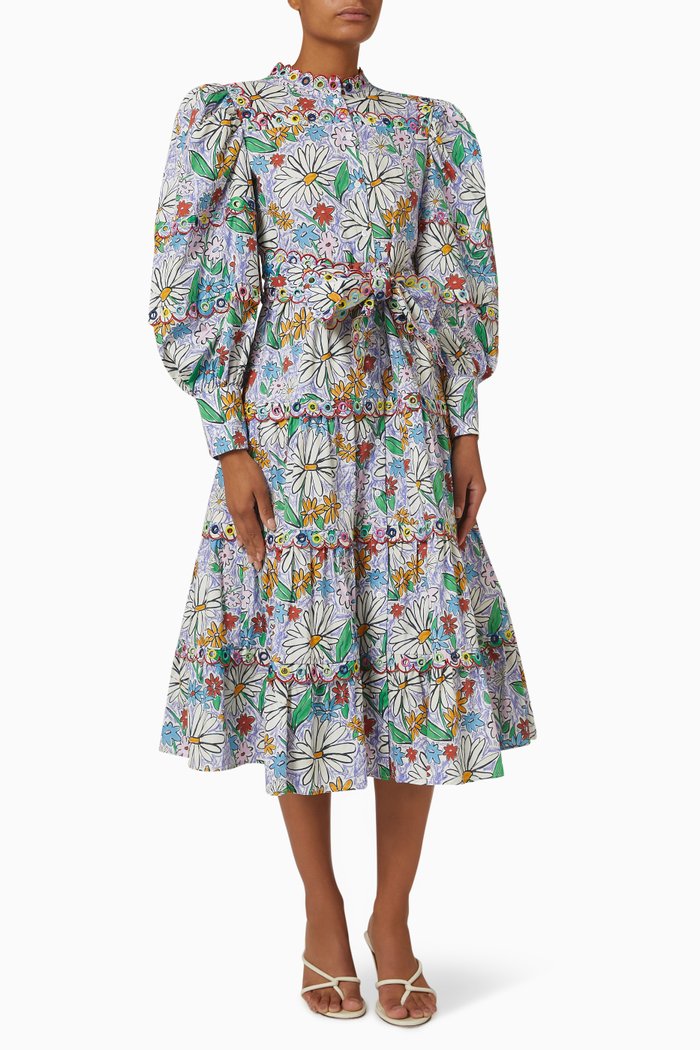 Oliver Midi Dress, Multicolour