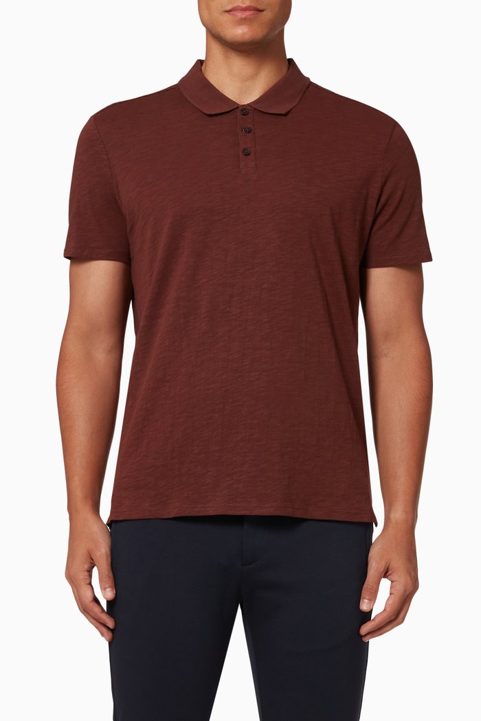 

Polo Shirt in Cotton Piqué, Brown
