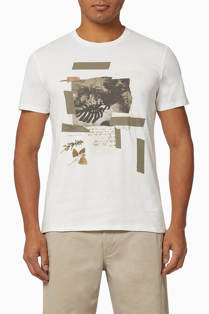 

Herb Garden Image T-shirt in Cotton, White
