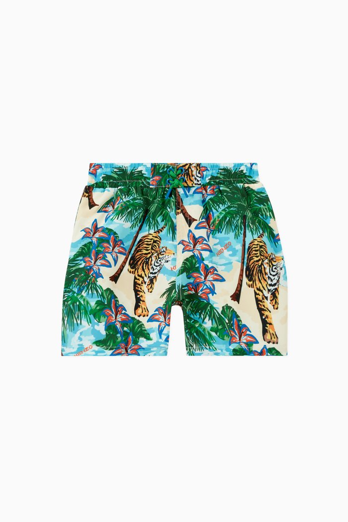 

Graphic Print Swim Shorts, Multicolour