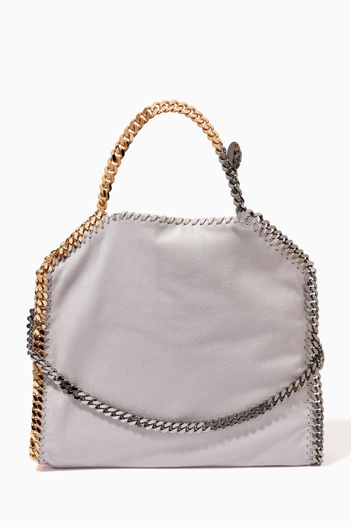 

Falabella 3 Chain Medium Tote Bag, Grey