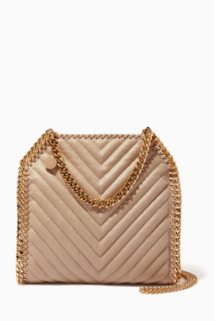 

Falabella Zip Mini Shoulder Bag, Neutral
