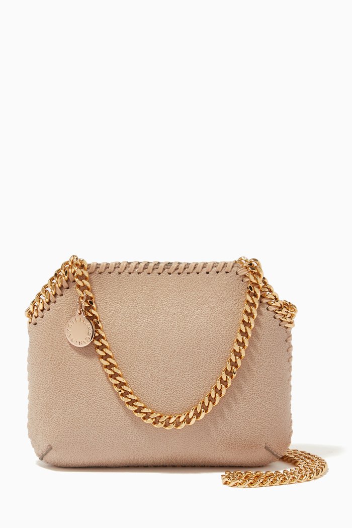 

Falabella Mini Shaggy Deer Tote Bag, Neutral