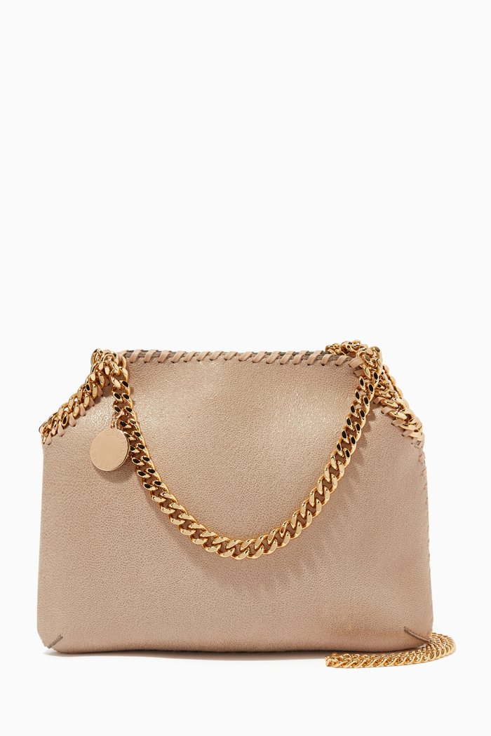 

Mini Falabella Tote Bag in Shaggy Deer, Neutral