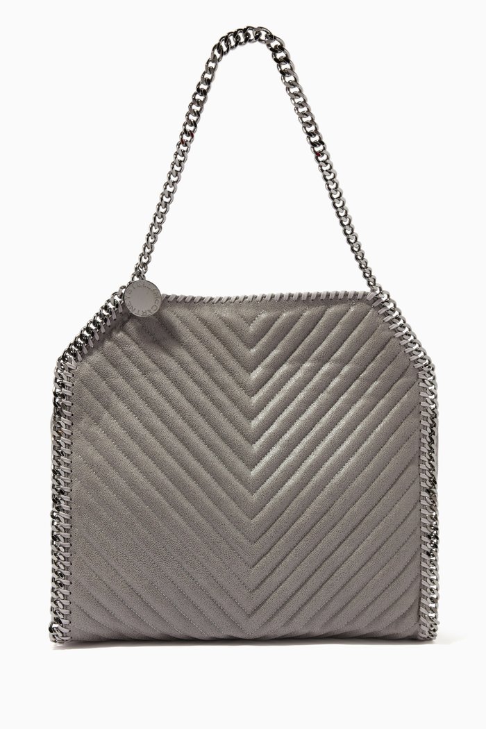 

Small Falabella Tote Bag in Shaggy Deer, Grey