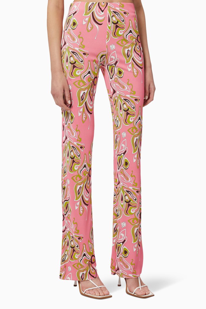 

Africana Print Pants, Pink