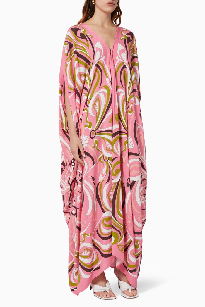 

Kaftan in Viscose, Pink
