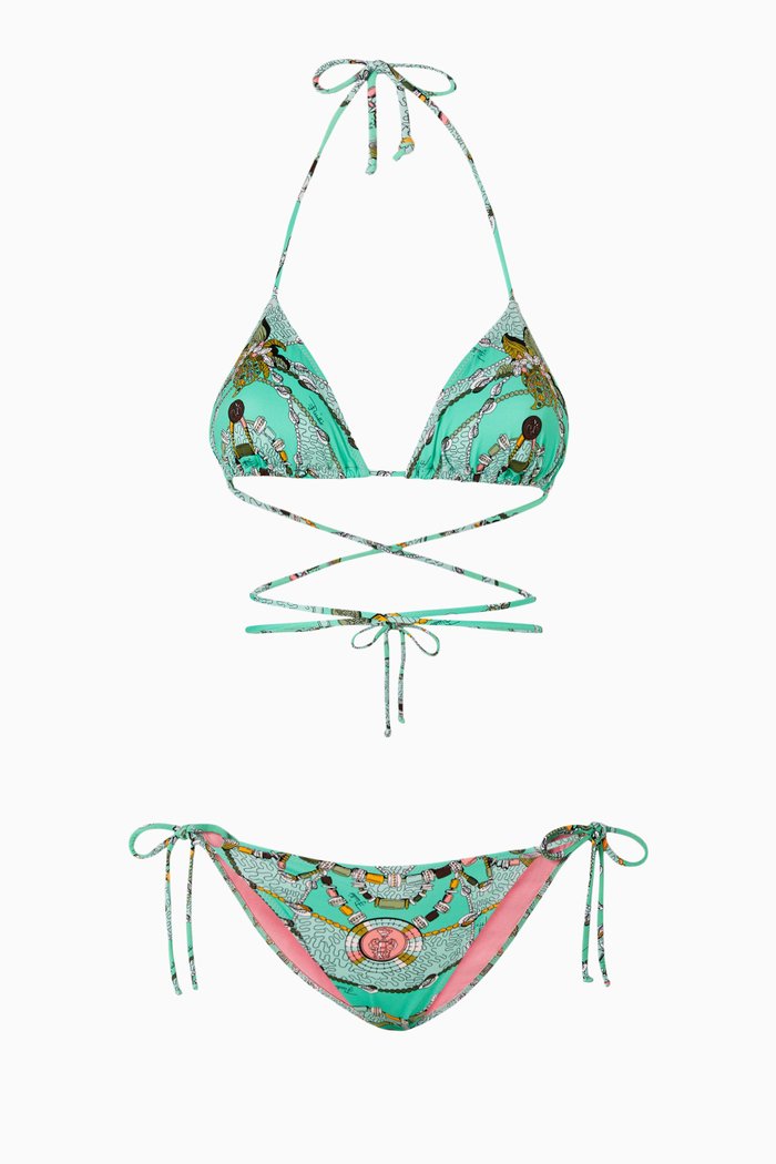 

Cyprea Print Bikini, Blue