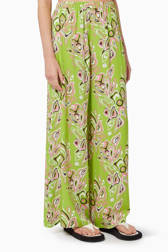 

Wide Leg Pants, Green