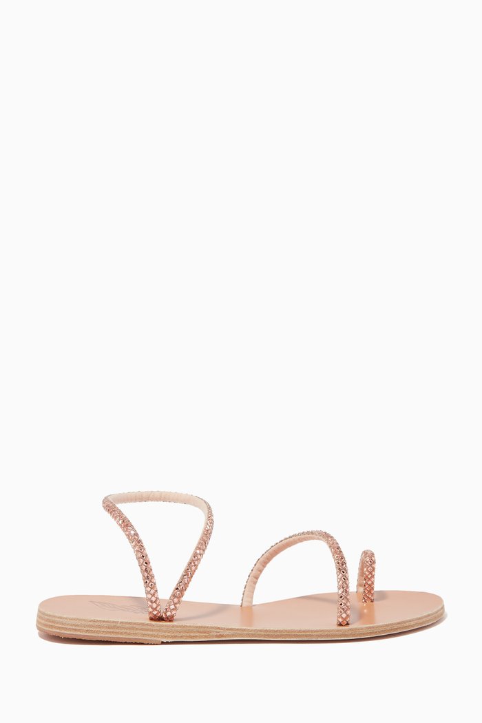 

Apli Elefteria Sandals in Studded Leather, Rose gold