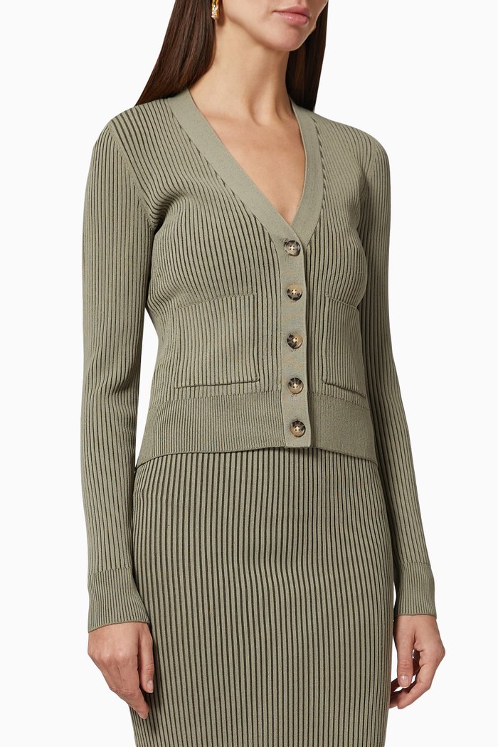 

Layla Cardigan in Wide-Rib Yarn, Multicolour