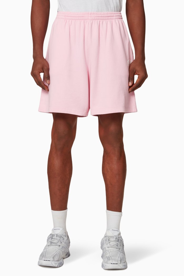 Cities Dubai Large Fit Sweat Shorts in Organic Medium Fleece, Pink