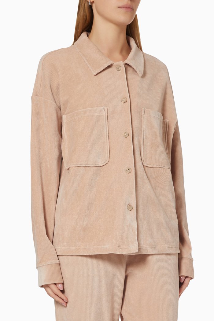 

Plush Shirt in Corduroy, Neutral