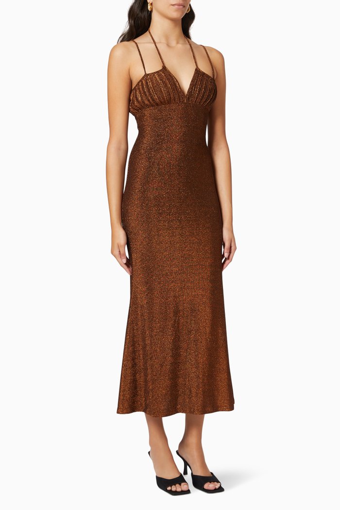 

Pearl Dress in Jersey, Brown