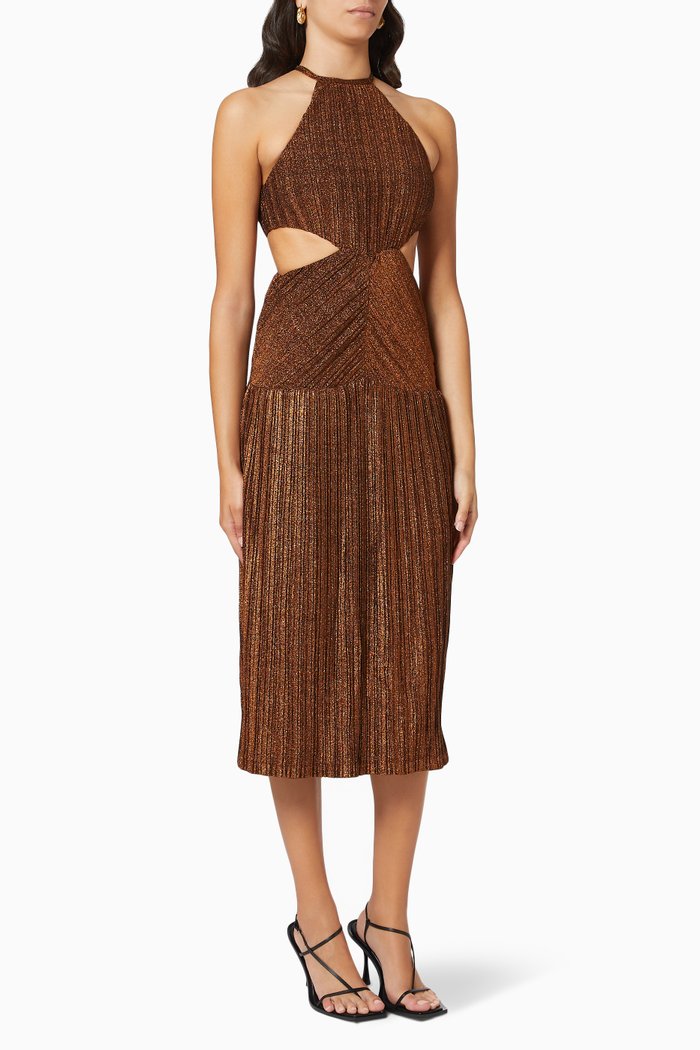 Odette Dress in Jersey, Brown