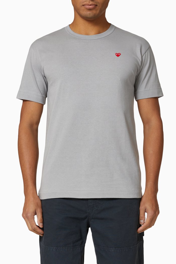 T-shirt in Cotton Jersey, Grey