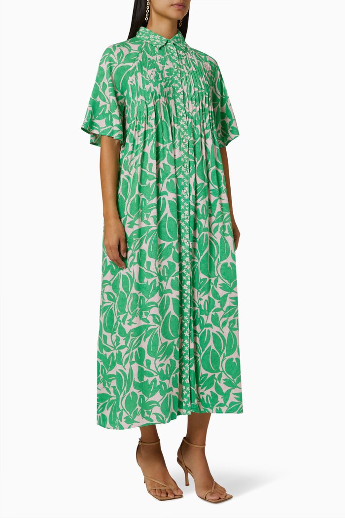 

Yaslefira Dress in Viscose, Green
