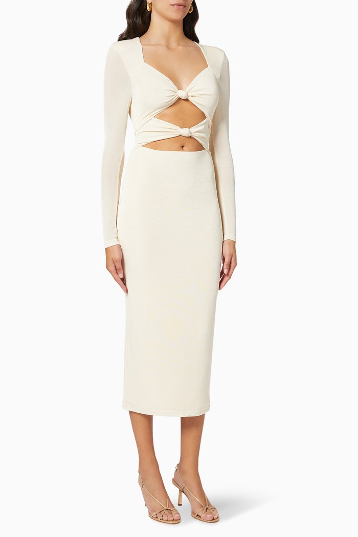 Lulu Dress in Jersey, White