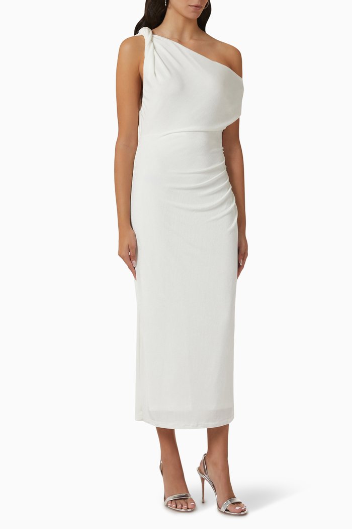 

Nyra Midi Dress in Jersey, White