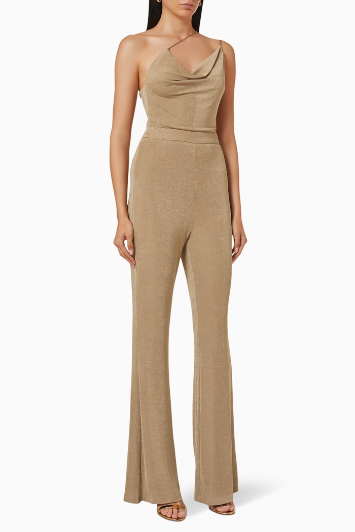 

Noelene Jumpsuit in Jersey, Brown