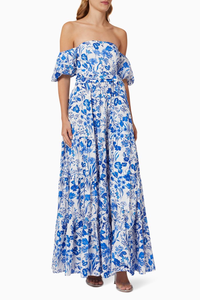 

Wethersfield Dress in Cotton Poplin, Blue