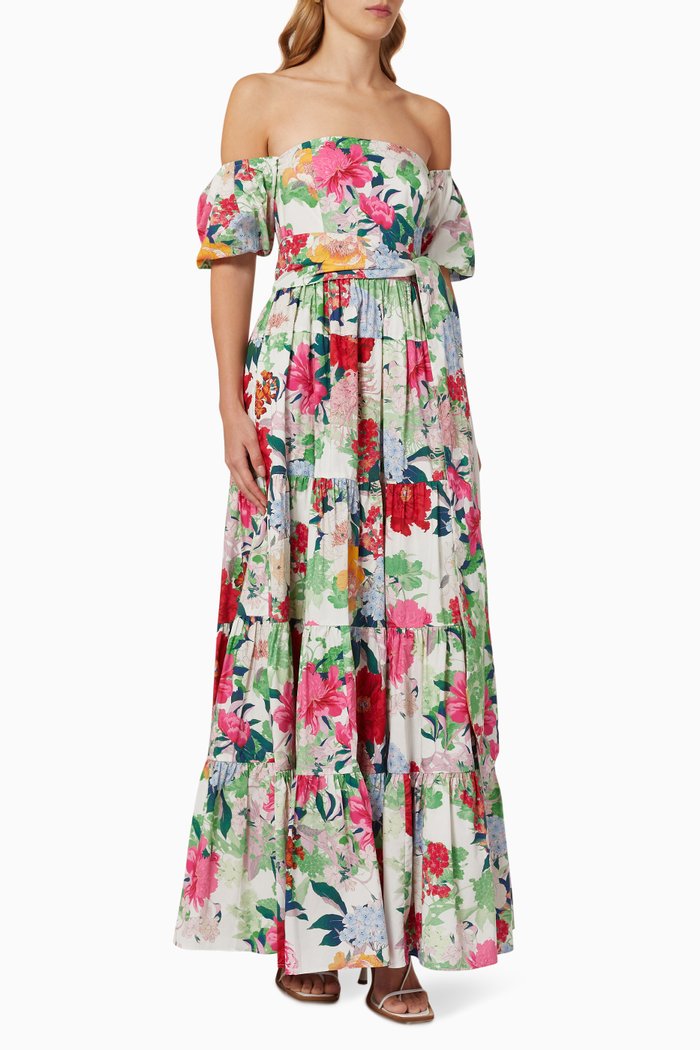 

Wethersfield Dress in Cotton Poplin, Multicolour